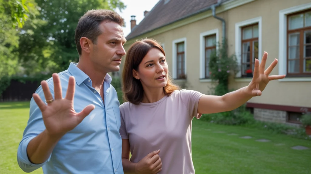 eladó ház debrecen csapókert megtekintés - vevők megnézik a csapókerti ingatlant