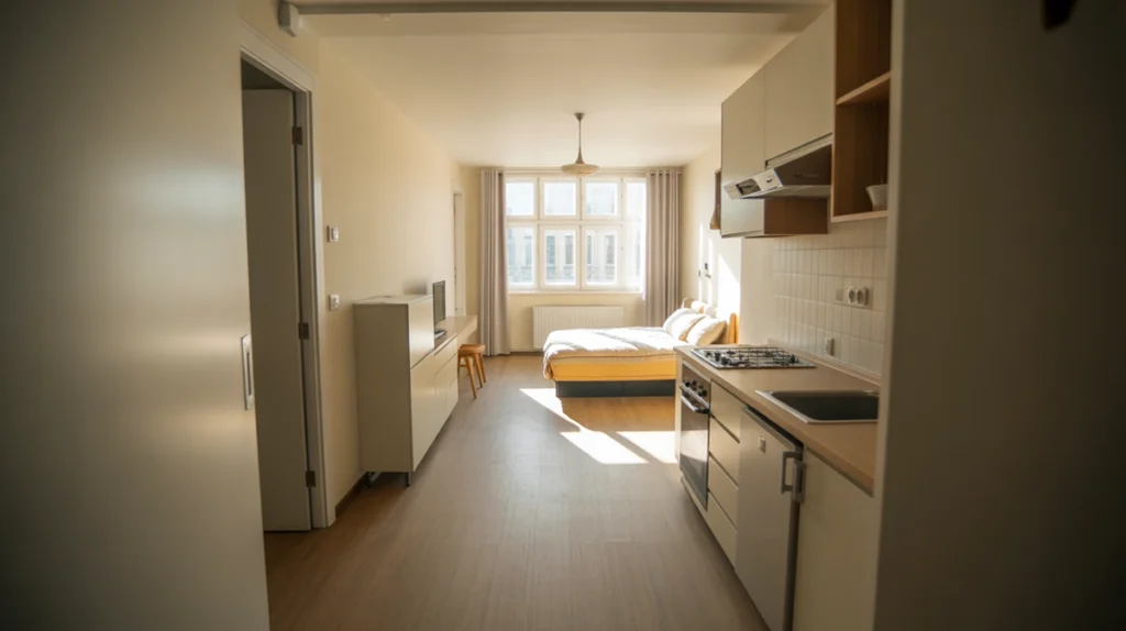 eladó lakás debrecen 30 millióig garzon belső - felújított kis lakás Debrecenben, illusztráció