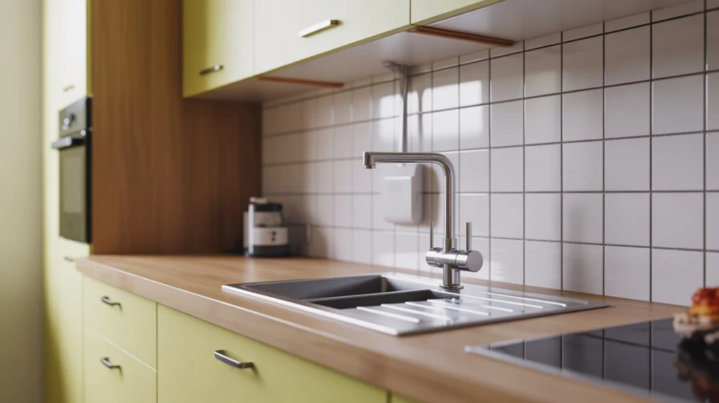 ingatlan felújítás eladás előtt konyha - frissített tiszta konyha eladás előtt, illusztráció