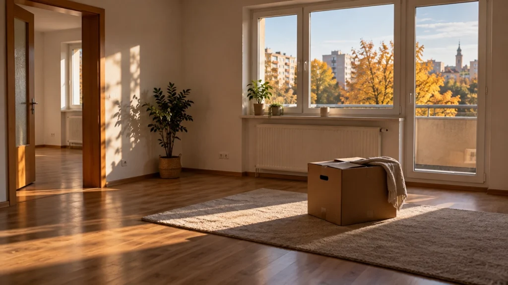 elakadt ingatlaneladás - bizonytalan pár a félbehagyott eladás papírjaival kora ősszel, illusztráció